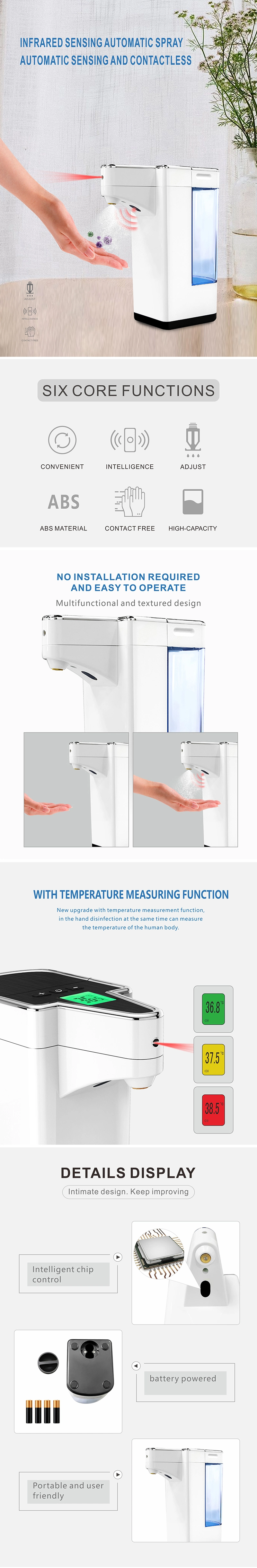 Unique Large Capacity Battery Powered Sterilization and Disinfection Table Soap Dispenser