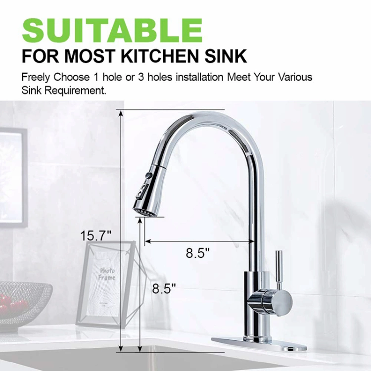 Pull Down Kitchen Faucet Faucet Kitchen Stainless Steel Kitchen Faucet Sprayer Polished Chrome