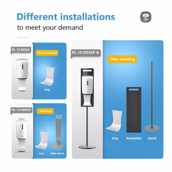 Plastic Auto Soap Dispenser Table Stand Soap Dispenser